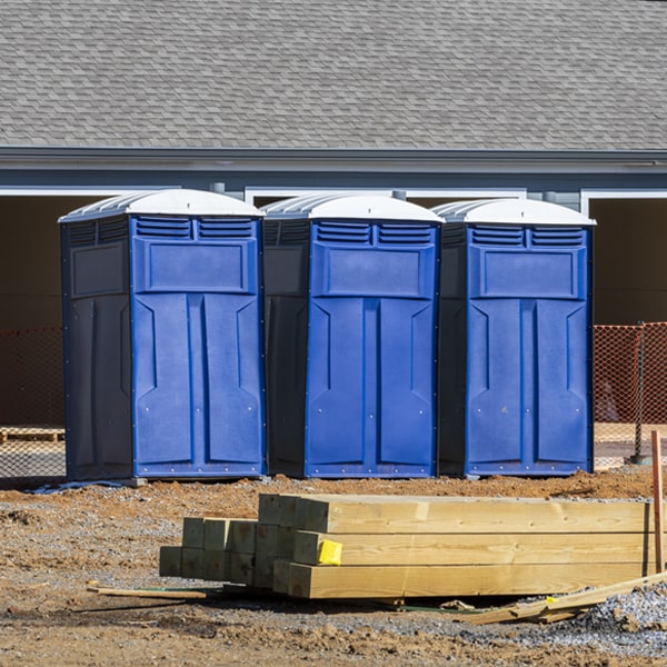 is there a specific order in which to place multiple porta potties in Mount Holly New Jersey